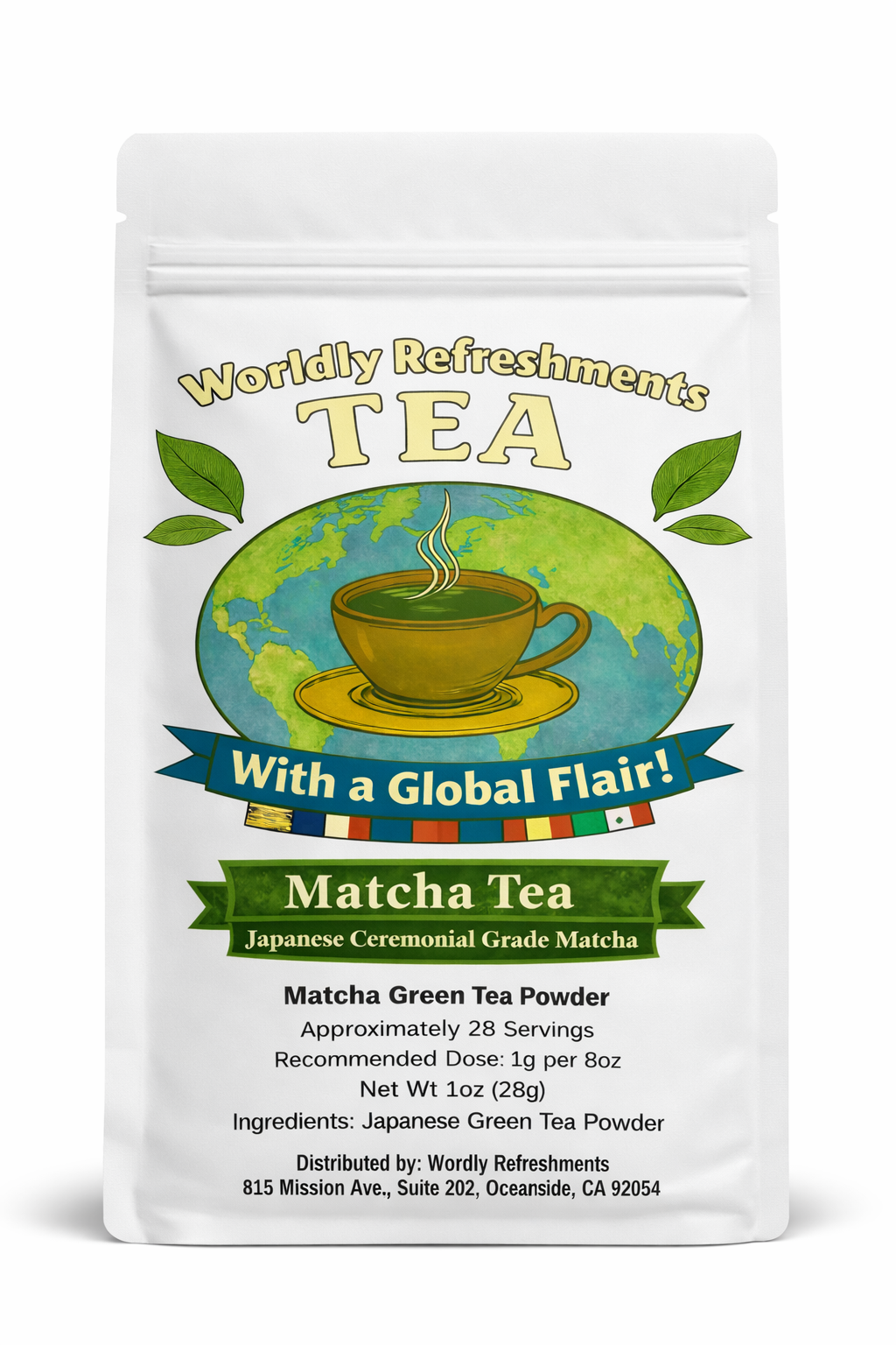 Ceremonial Grade Matcha Tea from Worldly Refreshments