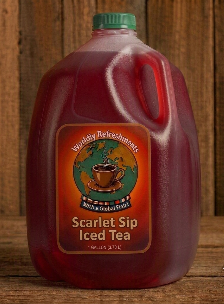 Scarlet Sip Iced Tea product from Worldly Refreshments