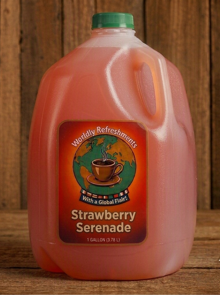 Strawberry Serenade Sparkling Lemonade product from Worldly Refreshments